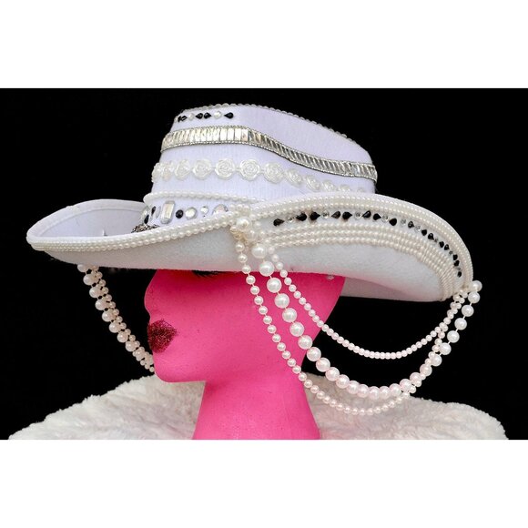 Classy Silver Cowgirl Hat main image 5